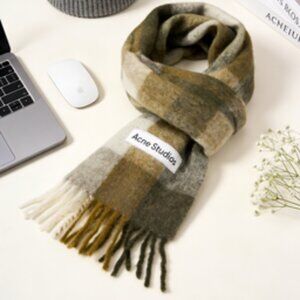 Acne Multicolor Wool Scarf